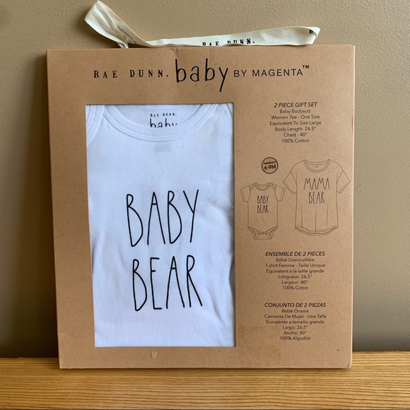 Rae Dunn -MOM EST 2021-Mama Bear/Baby Bear Giftset - Picture 9 of 14